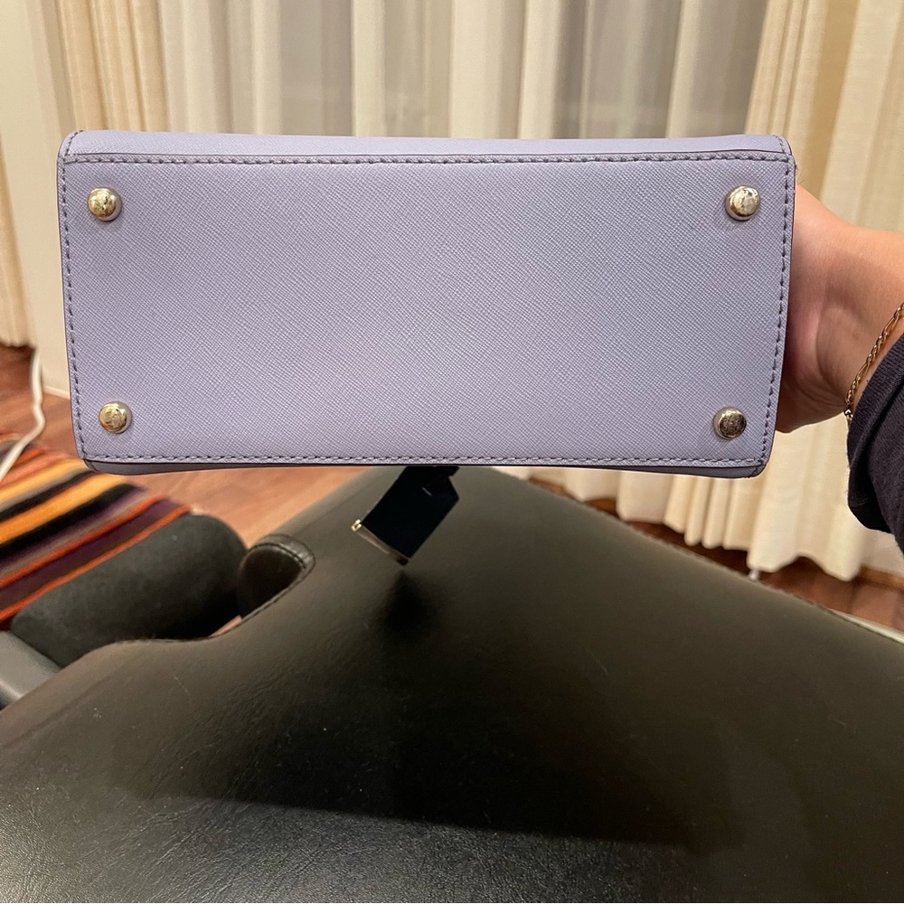 Kate Spade Blue Colorblock Top Handle Purse with Crossbody Strap - Picture 3 of 10